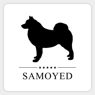 Samoyed Black Silhouette Magnet